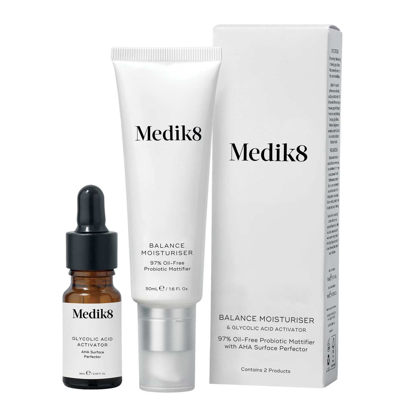Balance Moisturiser + Glycolic Acid Activator